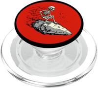 Scheletro fresco su un'avventura meteorica per gli amanti dello spazio PopSockets PopGrip per MagSafe
