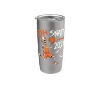 Scheletro giocatore di basket osso rotto Halloween 26 Oh Snap Bicchiere termico in acciaio inox doppia parete