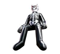 Scheletro gonfiabile per Halloween, 2,4 m, decorazione per Halloween | Decorazione gonfiabile da cortile per prato, giardino, terrazza, finestra, casa degli infestati, feste all'aperto