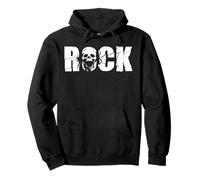 Scheletro Gothic Skull Rock Musica Felpa con Cappuccio