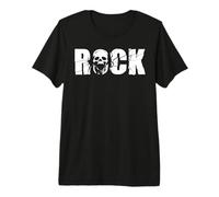 Scheletro Gothic Skull Rock Musica Maglietta Premium