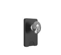 Scheletro gotico coccola gattino luna Halloween PopSockets PopWallet per MagSafe