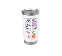 Scheletro Gravidanza Annuncio Fratelli Ragazzo Ragazza Gemelli Xray Bicchiere termico in acciaio inox doppia parete