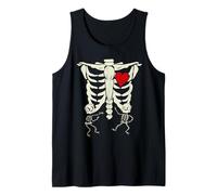 Scheletro Gravidanza Annuncio Ragazzo Gemelli XRay New Mom Canotta