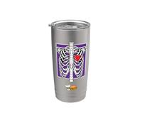 Scheletro Gravidanza Burger Xray Halloween Presto Per Essere Papà Bicchiere termico in acciaio inox doppia parete