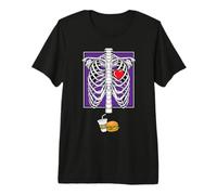 Scheletro Gravidanza Burger Xray Halloween Presto per Essere papà Maglietta Premium