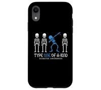 Scheletro guerriero T1D per la consapevolezza del diabete di tipo uno nel suo genere Custodia per iPhone XR