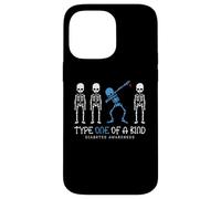 Scheletro guerriero T1D per la consapevolezza del diabete di tipo uno nel suo genere Custodia per iPhone 14 Pro Max
