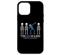 Scheletro guerriero T1D per la consapevolezza del diabete di tipo uno nel suo genere Custodia per iPhone 12 mini
