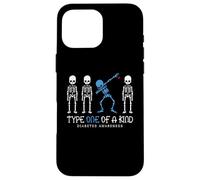 Scheletro guerriero T1D per la consapevolezza del diabete di tipo uno nel suo genere Custodia per iPhone 16 Pro Max