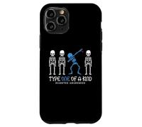 Scheletro guerriero T1D per la consapevolezza del diabete di tipo uno nel suo genere Custodia per iPhone 11 Pro