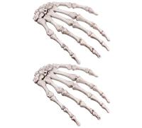 Scheletro Halloween Mano Osso Decorazione per Tavolo, Plastico Beige | Oggetti per Locali, Accessorio per Foto, Riutilizzabile su Pareti e Salotto, per Cosplayer e Insegnanti