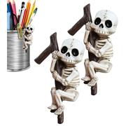 Scheletro Halloween Scultura Decorativa Teschio Spaventoso Halloween
