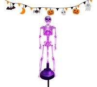 Scheletro Halloween Solare Decorazione a LED Impermeabile con Giunti