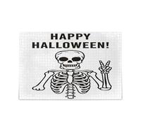 Scheletro Happy Halloween puzzle in legno per adulti puzzle carino puzzle 1000 pezzi puzzle per la famiglia 29,5 × 19,7 cm