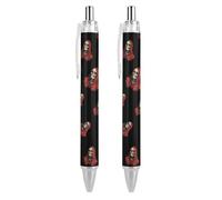 Scheletro Horror Grim Reaper Penna a sfera retrattile nera 0,5 mm Penna a sfera a punta fine Penna da lavoro ad asciugatura rapida scrittura liscia 1 pz come foto 1