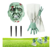 Scheletro horror Scheletro - 3 pezzi realistico Halloween crudeltà scheletro | Decorazione spaventosa per giardino, prato, porta anteriore e via, decorazione esterna resistente alle intemperie