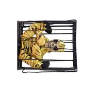 Scheletro Incendiato Scheletro Cage Halloween Punteggi più Stili Materiali ABS Materiali Interni Esterni Usi Facili Installazione Halloween Decorazione