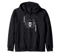 Scheletro Joker Carta da Gioco Gioco D'Azzardo Grim Reaper Felpa con Cappuccio