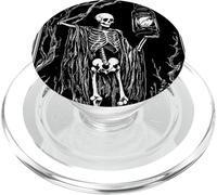 Scheletro l'eremita Tarocchi Vintage Gothic Halloween PopSockets PopGrip per MagSafe
