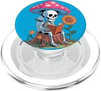 Scheletro Lettura del libro Floral Nature Floral PopSockets PopGrip per MagSafe