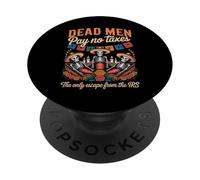 Scheletro libertario divertente - Latinos Día de los Muertos PopSockets PopGrip Adesivo