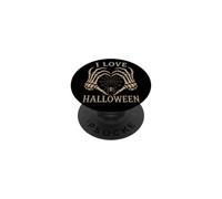 Scheletro Mani Cuore I Love Halloween Spider Costume PopSockets PopGrip Adesivo