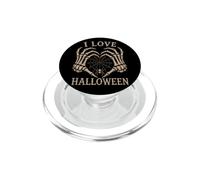 Scheletro Mani Cuore I Love Halloween Spider Costume PopSockets PopGrip per MagSafe