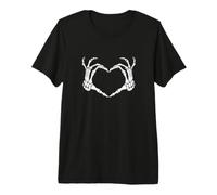 Scheletro Mani Cuore - Love Spooky Funny Halloween Maglietta Premium
