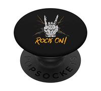Scheletro Mani Rocker Musica Heavy Rock PopSockets PopGrip: Impugnatura per Telefoni Cellulari e Tablet Intercambiabile