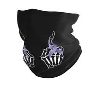 Scheletro Mano Scopata Sensibilizzazione sul Cancro Esofageo Donna Uomo Passamontagna Multifunzione Fascia per Capelli Traspirante Ghetta da Collo per Ciclismo Yoga Campeggio