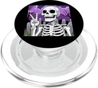 Scheletro mano segno della pace Anime Halloween All Hallows Eve PopSockets PopGrip per MagSafe
