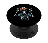 Scheletro mano segno pace osso PopSockets PopGrip Adesivo