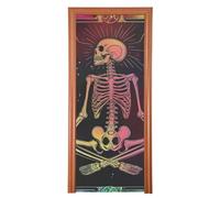 Scheletro messicano Tarocchi copertura porta decorazioni 35x79 In ciao estate banner Decorazione del partito e forniture per la casa M