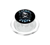 Scheletro Metalhead Teschi e Rose Metal Rock fiori PopSockets PopGrip per MagSafe
