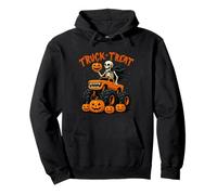 Scheletro Monster Truck or Treat Halloween Zucca Ragazzi Ragazze Felpa con Cappuccio