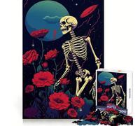 Scheletro nel giardino spaziale - Puzzle difficile per adulti, 1000 pezzi, gioco di logica, legame familiare, taglio di precisione, calda sorpresa 38x26cm