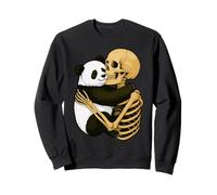 Scheletro Panda Halloween Zoo Animale Wildlife Spooky Season Felpa