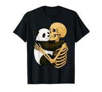 Scheletro Panda Halloween Zoo Animale Wildlife Spooky Season Maglietta