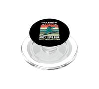Scheletro pensano che io sia pazzo, ma mi piace lo snowboard PopSockets PopGrip per MagSafe