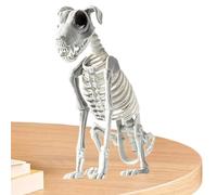 Scheletro per cani di Halloween, con articolazioni mobili, scheletro realistico, decorazione per feste, 44 x 31 cm, per ingresso, eventi festivi, casa, soggiorno