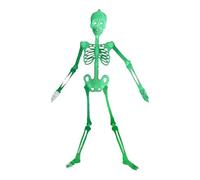 Scheletro per Halloween - 152 cm si al buio modello osso - scheletro tutto il corpo - decorazioni sospese, per feste, bar, giardino, cortile, parete, casa spaventosa per esterni, cimitero