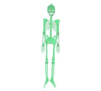 Scheletro per Halloween, 152 cm, si illumina al buio, modello di osso, scheletro per esterni, per bar, cortile, giardino, parete, casa spaventosa, esterno, cimitero, albero