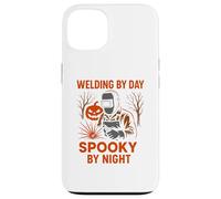 Scheletro per saldatura da uomo Welder Welding Day Spooky Night Cool Custodia per iPhone 13