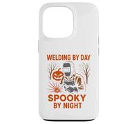 Scheletro per saldatura da uomo Welder Welding Day Spooky Night Cool Custodia per iPhone 13 Pro