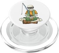 Scheletro Pescatore Canna da pesca Pesca PopSockets PopGrip per MagSafe