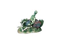 Scheletro pirata dell'aria Penn-Plax Action con brocca e forziere del tesoro, decorazione per acquario aeratore dal vivo