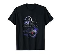 Scheletro Pirata sotto Il Chiaro di Luna - Spooky Ocean Design Maglietta