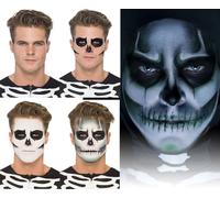 Scheletro Pittura Viso Trucco Kit Fosforescente Halloween Costume Make Up