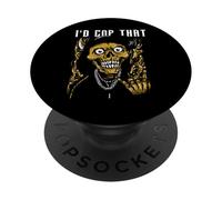 Scheletro Rapper Io farei poliziotto Che PopSockets PopGrip Adesivo